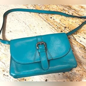 Patricia Nash teal crossbody